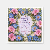 LIEBESGESCHENK FÜR MUTTERTAG SERVIETTE (Vorderseite)
