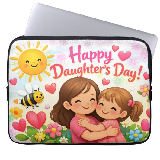 LIEBESGESCHENK FÜR TOCHTER LAPTOPSCHUTZHÜLLE (Vorderseite)