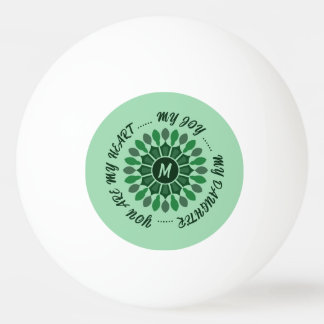 LIEBESGESCHENK VON MAMA PAPA TOCHTER SCHWESTER SOH TISCHTENNISBALL