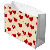 Liebesgeschenktasche Große Geschenktüte (Rückseite Schrägansicht)