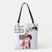 Liebesgeschichte-Tasche Tasche (Rückseite)