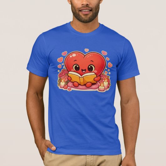 Liebesgeschichten beginnen im Herzen T-Shirt (Vorderseite)