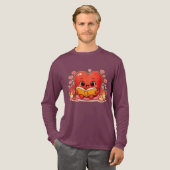 Liebesgeschichten beginnen im Herzen Tri-Blend Shirt (Volle Vorderseite)