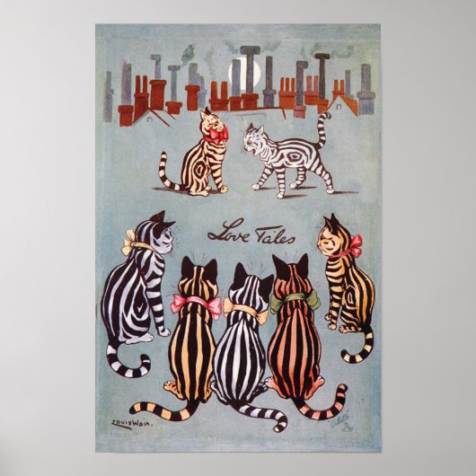 Liebesgeschichten, Louis Wain Poster (Vorne)