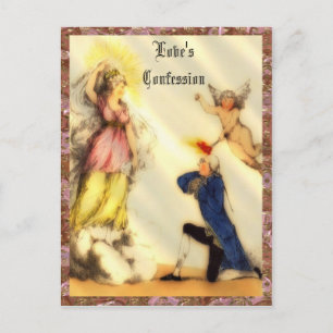 Liebesgeständnis individuell gestaltbare Postkarte