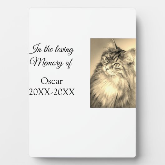 Liebesgeweih-Beerdigung hinzufügen Haustiernamensf Fotoplatte (Vorderseite)