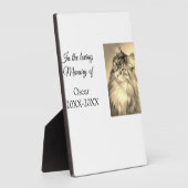 Liebesgeweih-Beerdigung hinzufügen Haustiernamensf Fotoplatte (Seite)