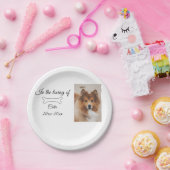 Liebesgeweih-Beerdigung hinzufügen Haustiernamensf Pappteller (Party)