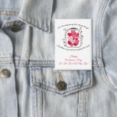 Liebesglas-Valentinstag-Abzeichen Button (Insitu)