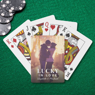 Liebesglück Benutzerdefinierte Foto Spielkarten