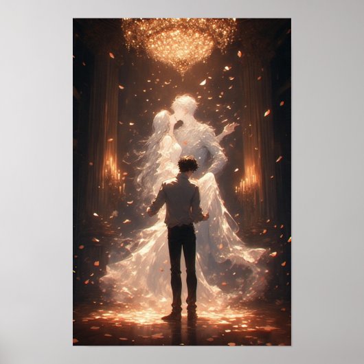 Liebesglut im Kerzenlicht Poster (Vorne)