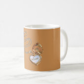 Liebesgold-Herz-Halskette Kaffeetasse (VorderseiteRechts)
