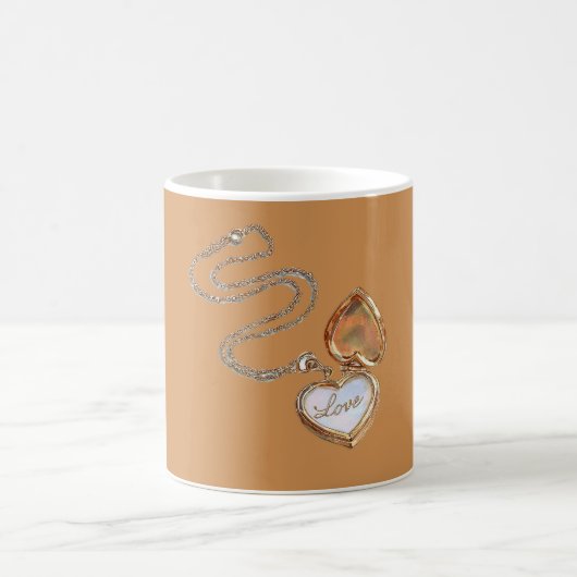 Liebesgold-Herz-Halskette Kaffeetasse (Mittel)