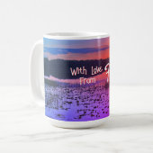 "Liebesgrüße aus" Tasse (Vorderseite Links)