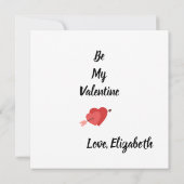 Liebesgrüße Personalisierte Flache Karte (Rückseite)