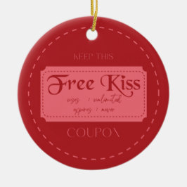 Liebesgutschein  keramik ornament