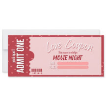 Liebesgutschein Valentinstagskarte