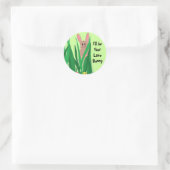 Liebeshase Runder Aufkleber (Tasche)