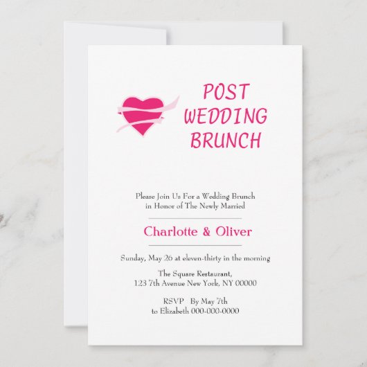 Liebesherz Einladung (Vorderseite)