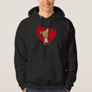 Liebesherz Grafik Valentinstag Chihuahua Jungen Hoodie