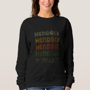 Liebesherz Hendrix Grungevintage Stil Schwarz Hend Sweatshirt