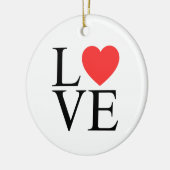 Liebesherz keramik ornament (Links)