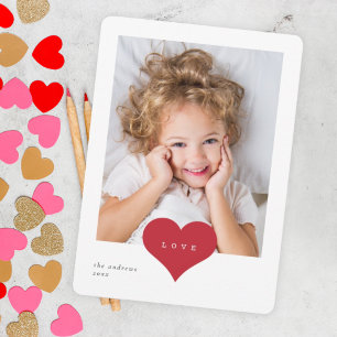Liebesherz Klassenzimmer Foto Valentinstag Karte