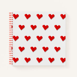 Liebesherz Origami Vektormuster Notizblock