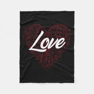 Liebesherz Paare Freund Freundin Valentinstag Fleecedecke