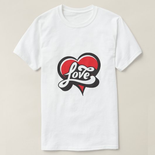 Liebesherz  T-Shirt (Design vorne)