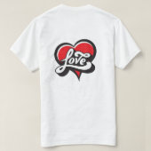 Liebesherz  T-Shirt (Design Rückseite)