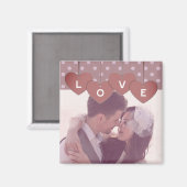 Liebesherzen-Banner Romantisch Überlagert Benutzer Magnet (Vorderseite/Rückseite)