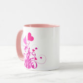 Liebesherzen Baum-25053 Tasse (Vorderseite Links)