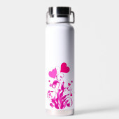 Liebesherzen Baum-25053 Trinkflasche (Rückseite)