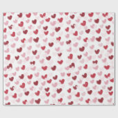 Liebesherzen Geschenkpapier (Flach)