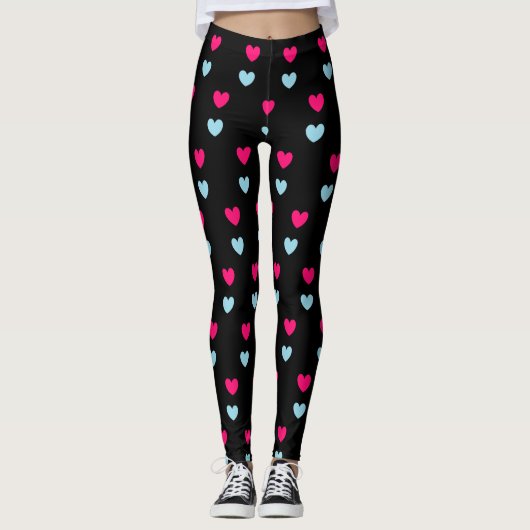 Liebesherzen Leggings (Vorderseite)