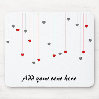 Liebesherzen Mousepad