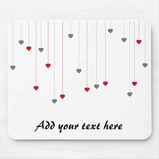 Liebesherzen Mousepad (Vorne)