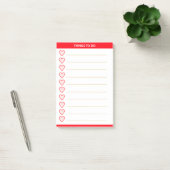 Liebesherzen Personalisierte Dinge zu tun Post-it Klebezettel (Büro)