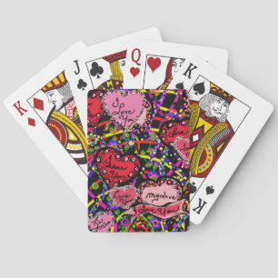 Liebesherzen Spielkarten