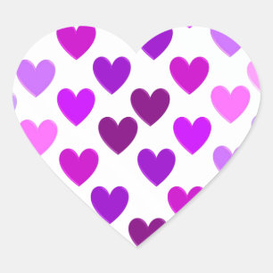 Liebesherzen Valentinstag romantisch monochrom Herz-Aufkleber