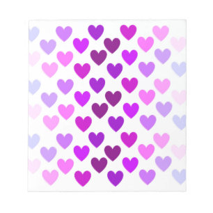 Liebesherzen Valentinstag romantisch monochrom Notizblock