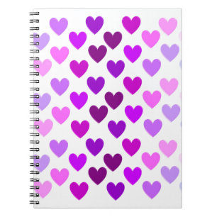 Liebesherzen Valentinstag romantisch monochrom Notizblock