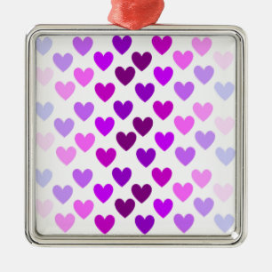 Liebesherzen Valentinstag romantisch monochrom Ornament Aus Metall