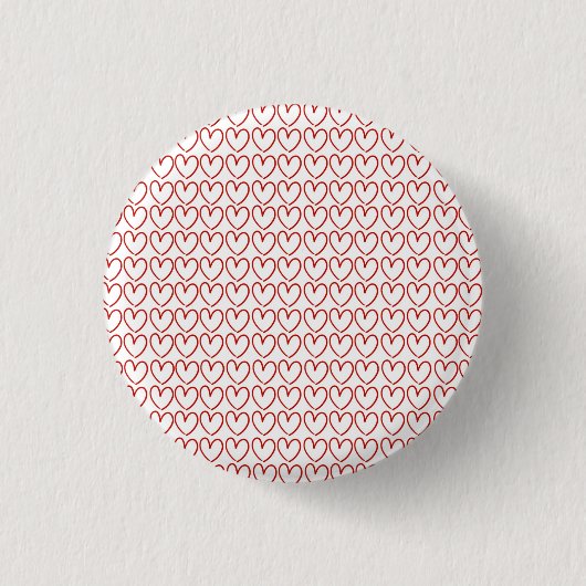 Liebesherzmuster Button (Vorderseite)