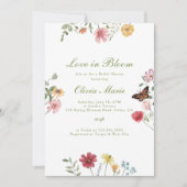 Liebeshochzeit Brautparty Einladung (Vorderseite)