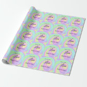 Liebeshochzeitspaar farbenfrohes Bohpattern Geschenkpapier (Ungerollt)