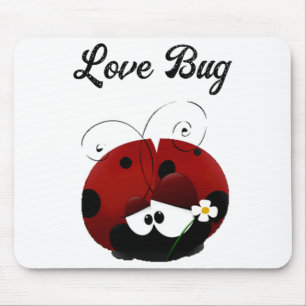 Liebeskäfer Marienkäfer Süße Cartoon Valentinstag  Mousepad