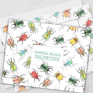 Liebeskäfer-Minen-Valentinstag Feiertagskarte