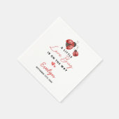 Liebeskäfer Serviette (Ecke)
